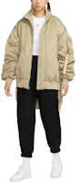 Lookbook (W) Nike 運動休閒必備綠色寬鬆版拉鍊外套 FQ7583-276