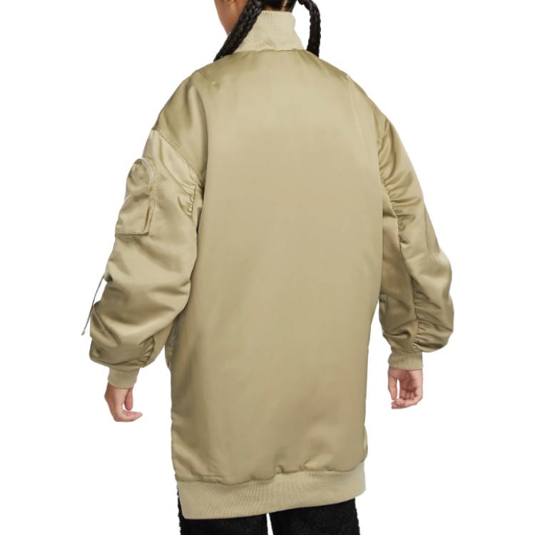 Shop (W) 나이키 스포츠웨어 에센셜 그린 풀집 루즈핏 재킷 FQ7583-276