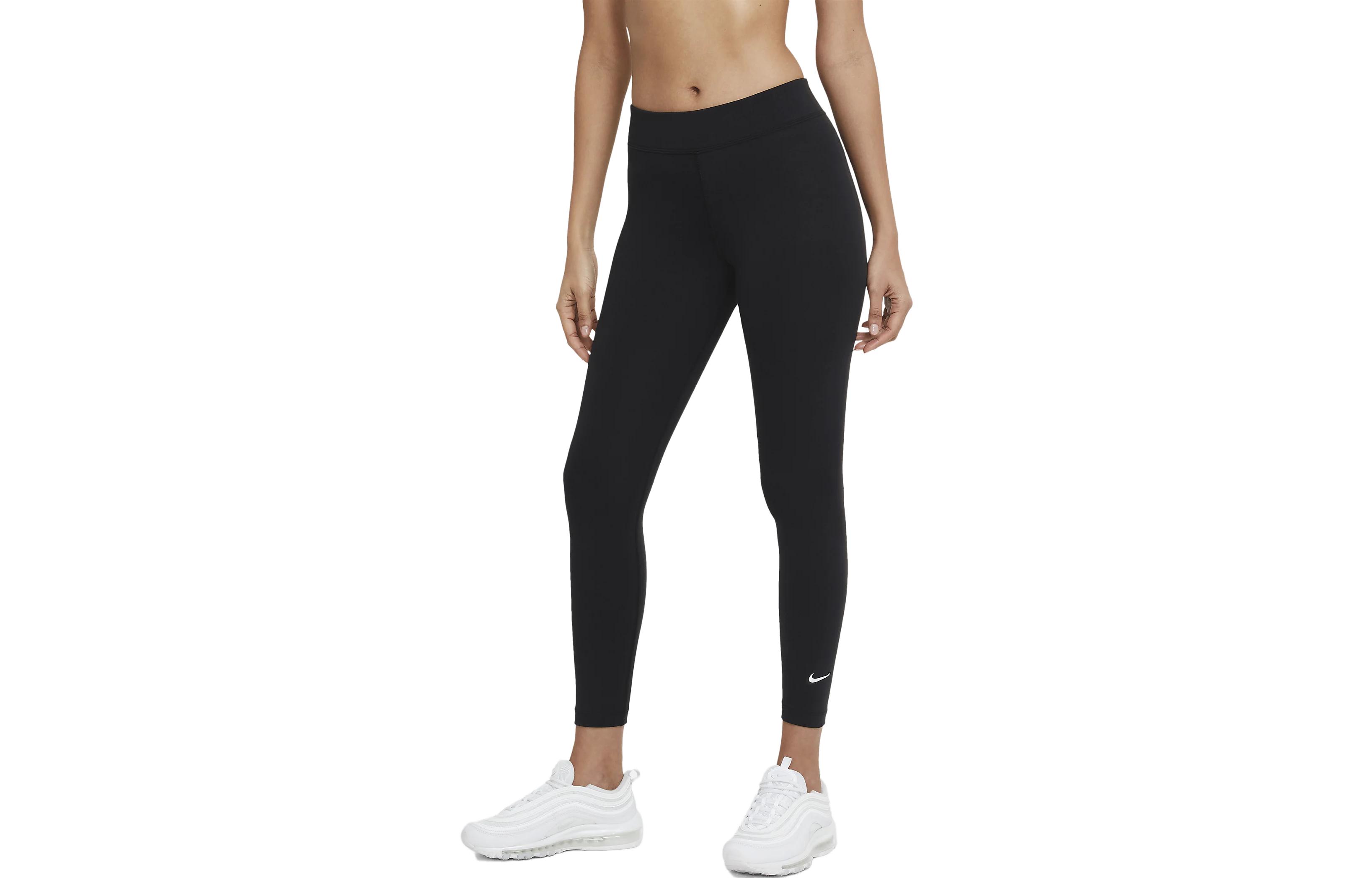 (Women) Nike Sportswear Essentials High-Waisted Logo Leggings Black CZ8532-010