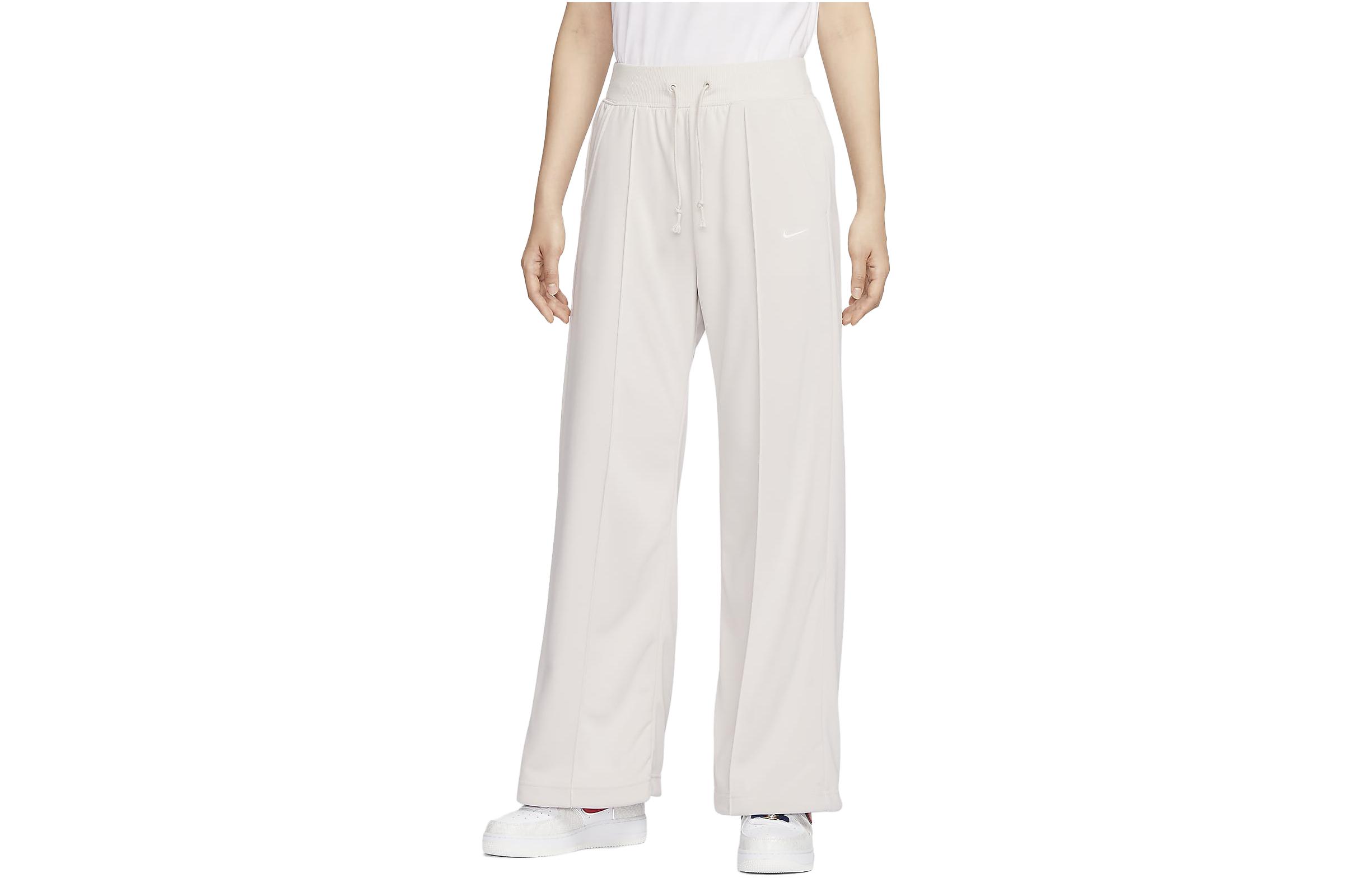 (Women) Nike Sportswear Essentials High-Waisted Wide-Leg Pants Light Redwood FB8491-104