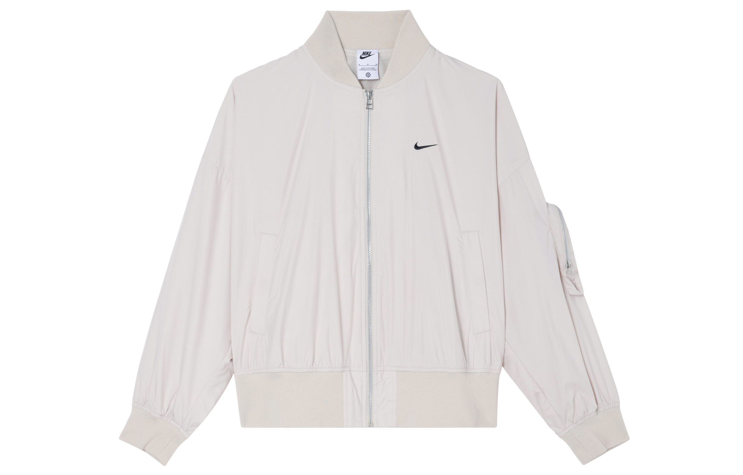 (Women) Nike Sportswear Essentials Jacket Minimal Logo Embroidery Light Redwood Brown FN2840-104