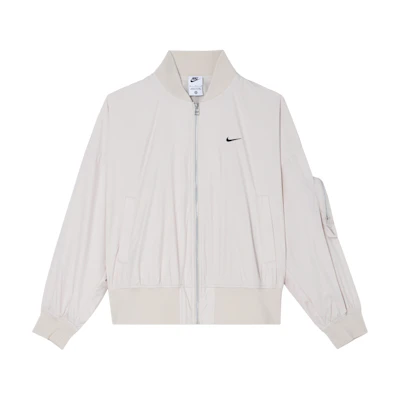 (Women) Nike Sportswear Essentials Jacket Minimal Logo Embroidery Light Redwood Brown FN2840-104