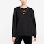 Shop (Women) Nike Sportswear Fleece Pullover Crewneck Sweatshirt Black CI9993-010
