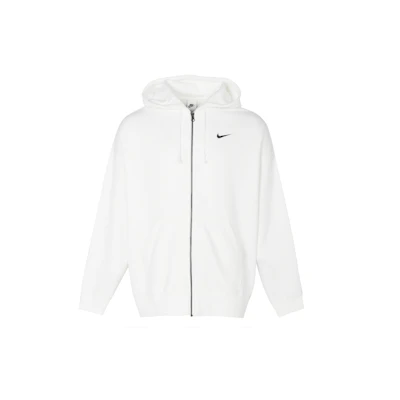 (Women) Nike Sportswear Fleece Zip Hoodie Jacket White DD5635-100