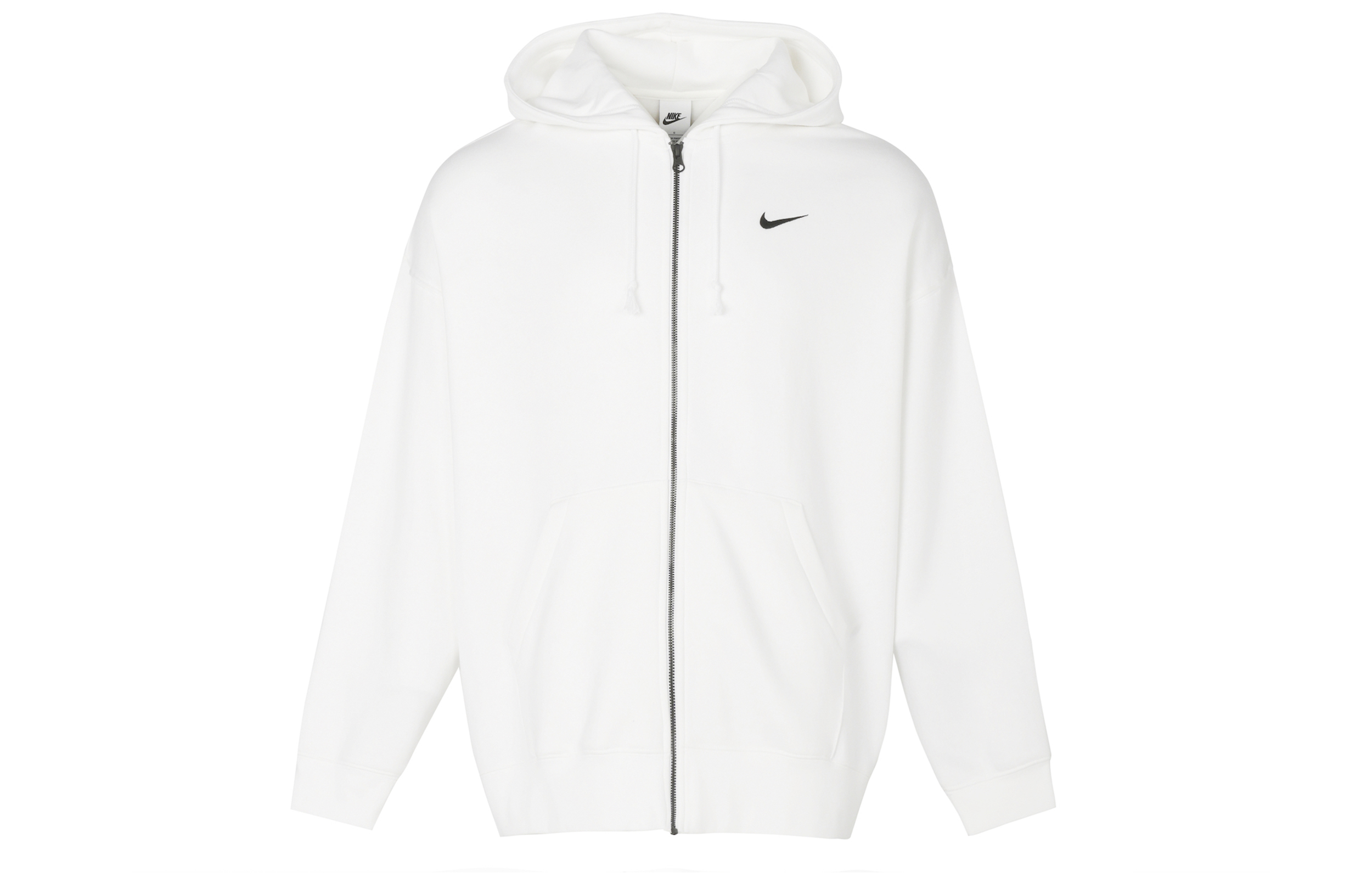 (Women) Nike Sportswear Fleece Zip Hoodie Jacket White DD5635-100 圖 2