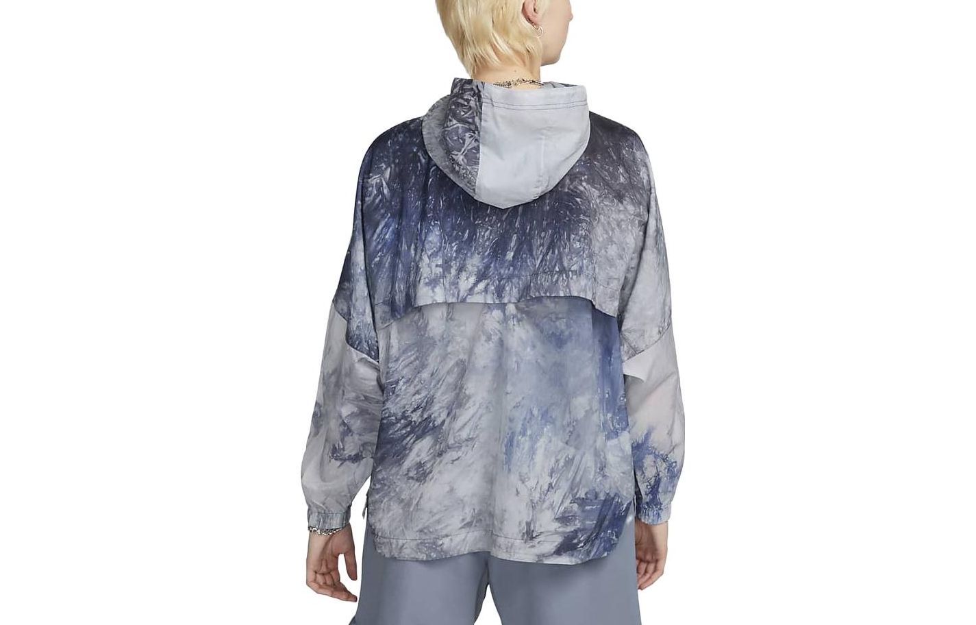 Lookbook (W) Nike Sportswear 灰色防水波紋印花外套 DV7937-015