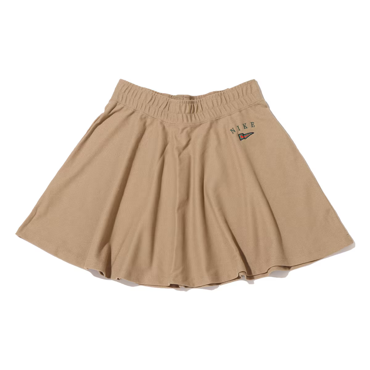 (Women) Nike Sportswear High-Waist Casual Skirt Khaki Women’s Embroidered Logo Design. FD0898-247
