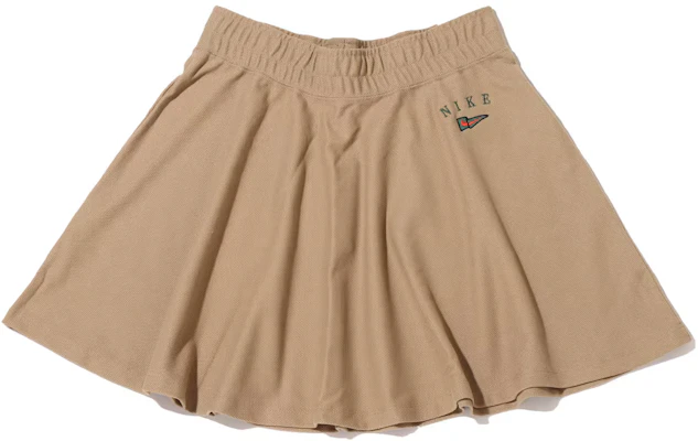 (W) Nike Sportswear Skirt Kasual High-Waist Khaki Wanita Logo Sulaman. FD0898-247 Buy (W) Nike Sportswear Skirt Kasual High-Waist Khaki Wanita Logo Sulaman. FD0898-247