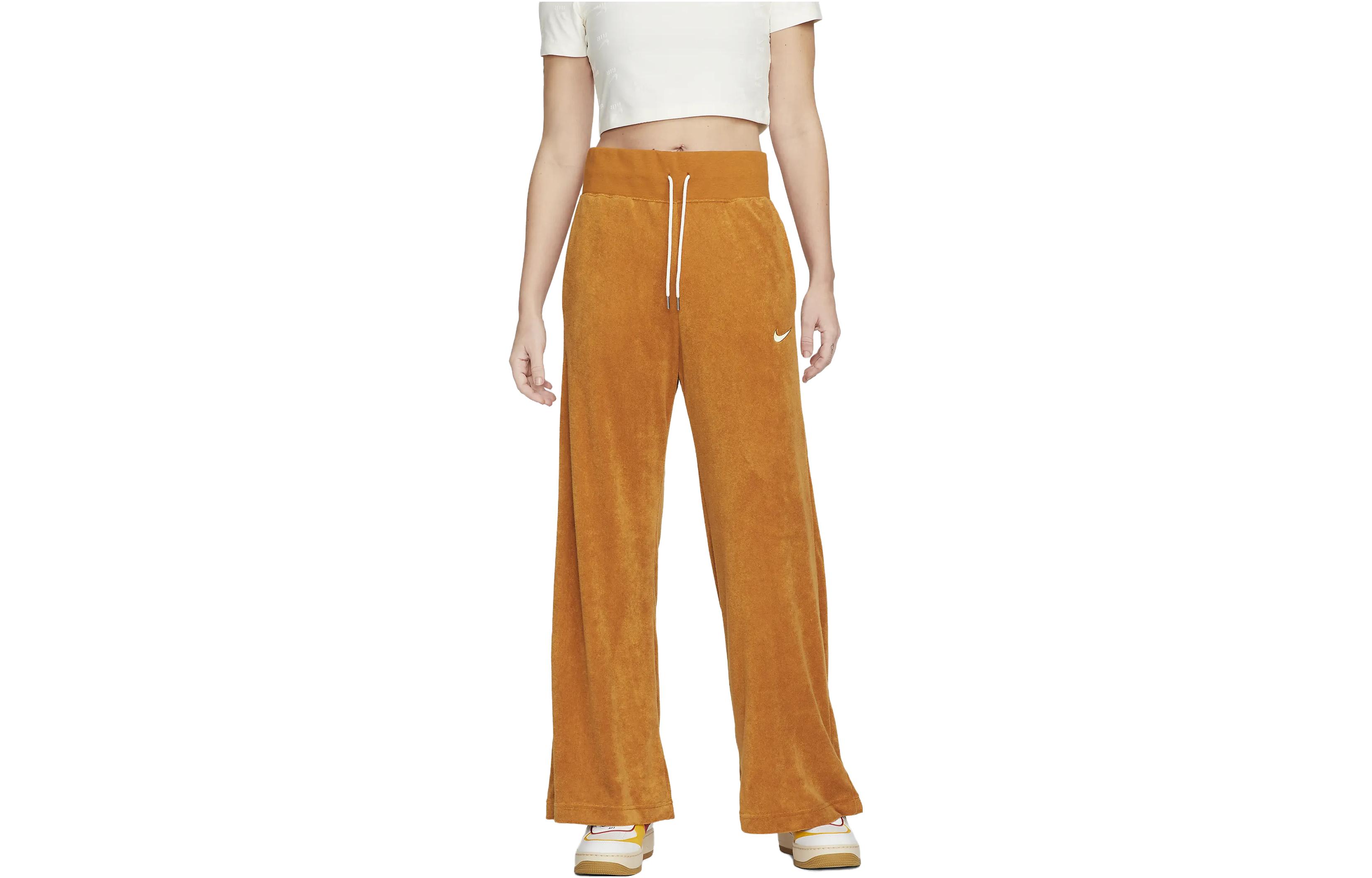 (Women) Nike Sportswear High-Waisted Wide-Leg Pants Desert Ochre. DV7836-754