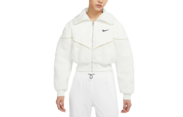 (Women) Nike Sportswear Icon Clash Fleece Jacket White Casual Outerwear DD5093-133 圖 2