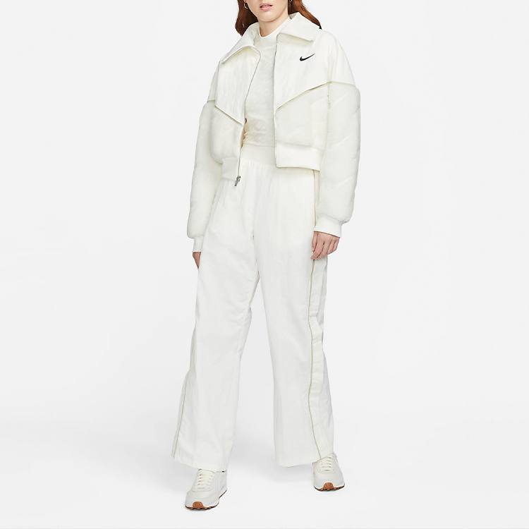 (Women) Nike Sportswear Icon Clash Fleece Jacket White Casual Outerwear DD5093-133 圖 5