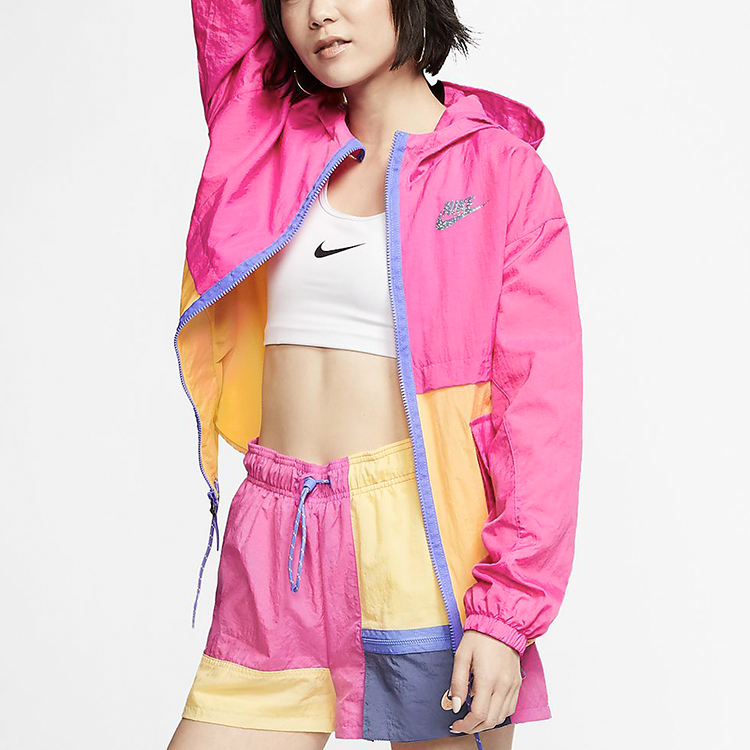 Shop (W) Nike 運動 Icon Clash 戶外夾克 火粉色休閒外套 CJ2296-601