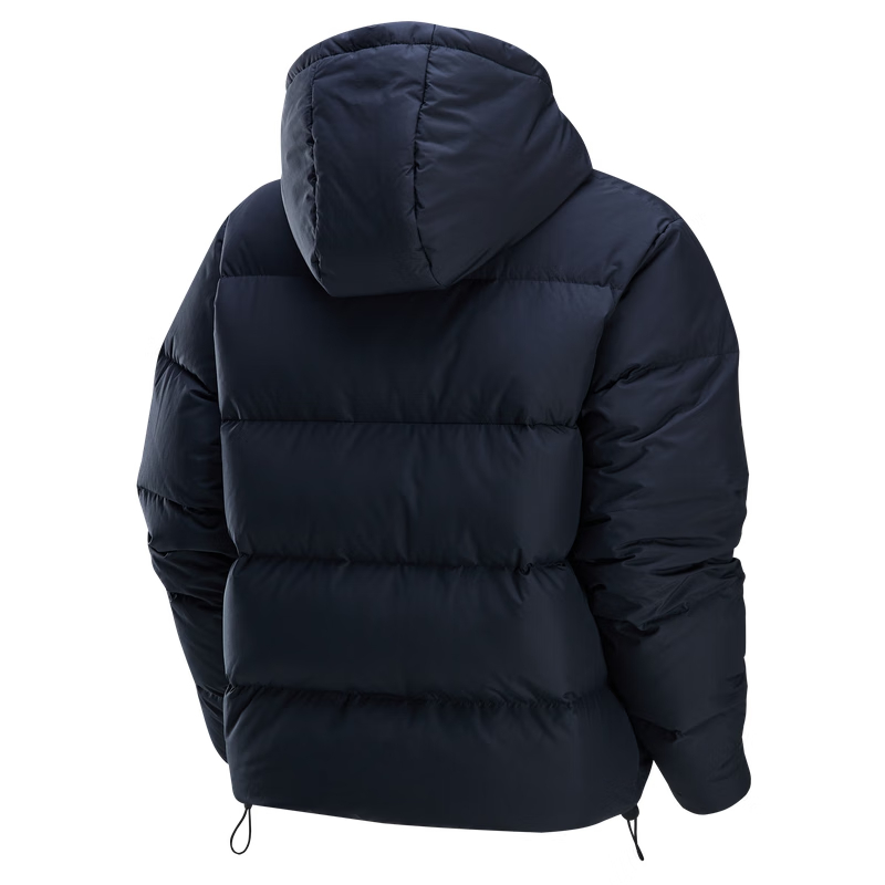 Lookbook (W) Nike Sportswear MetroTherma-FIT Jaket Hitam Hooded Down Puffer. FZ5929-010