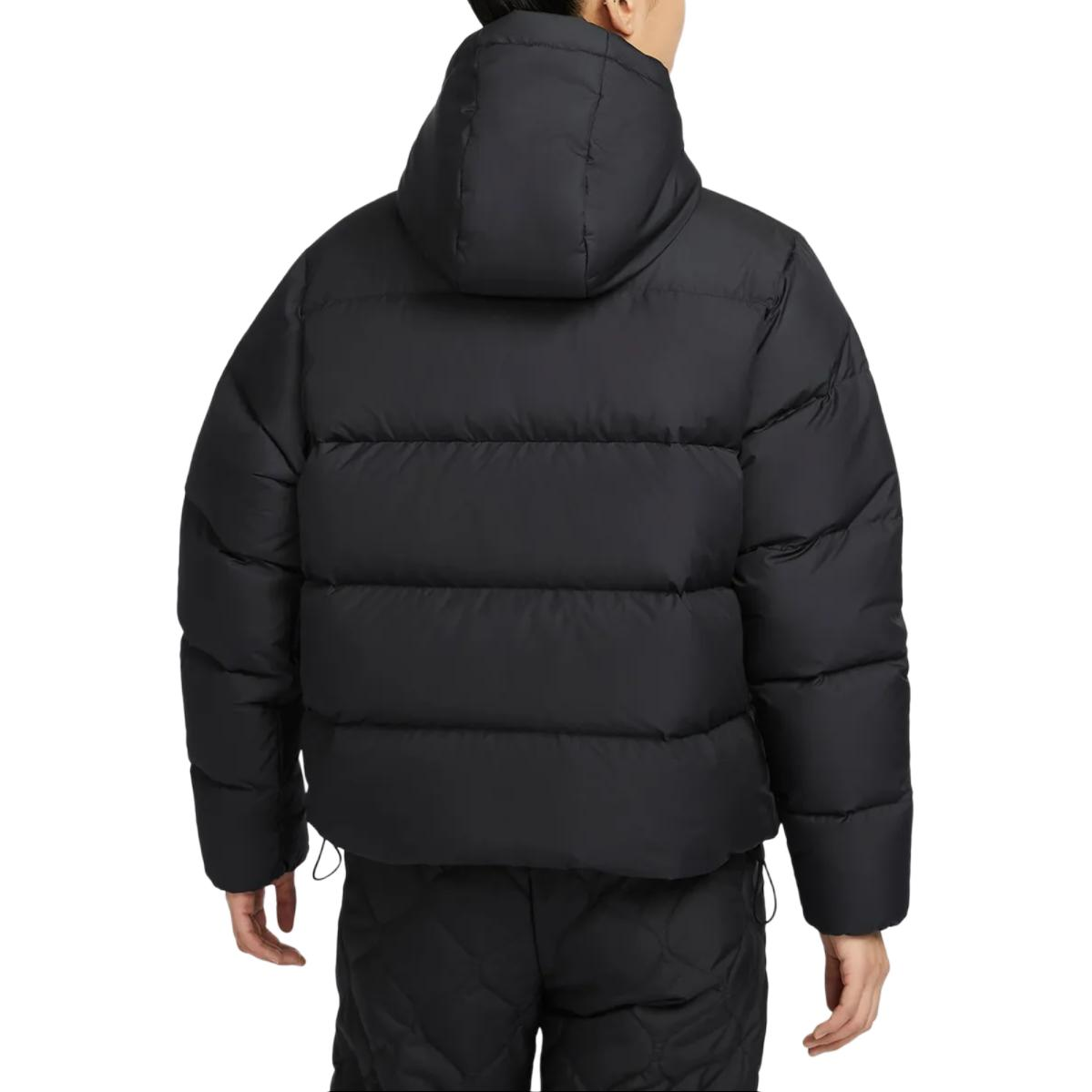 Details for (W) Nike Sportswear MetroTherma-FIT Jaket Hitam Hooded Down Puffer. FZ5929-010