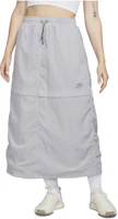 (Women) Nike Sportswear Mid-Length Skirt with Letter Logo Print in Light Purple. FQ1449-022 (Women) Nike Sportswear Mid-Length Skirt with Letter Logo Print in Light Purple. FQ1449-022