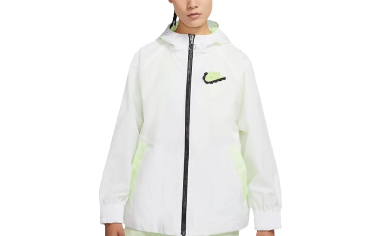 (Women) Nike Sportswear NSW White Relaxed Woven Hoodie Jacket DD4532-100