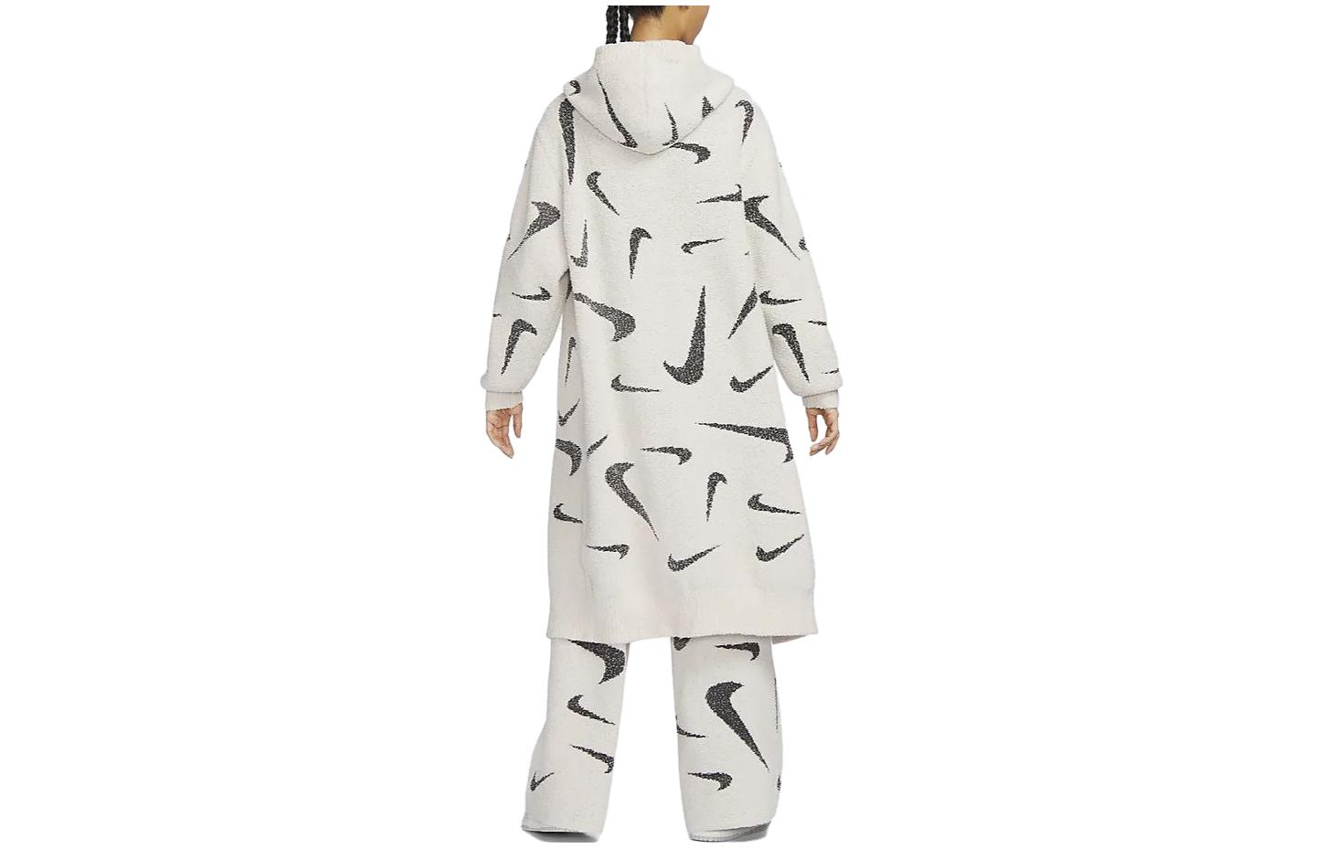 Lookbook (W) Nike Sportswear Phoenix Cozy Bouclé 長款針織連帽衫 淺紅木棕色 FD4283-104