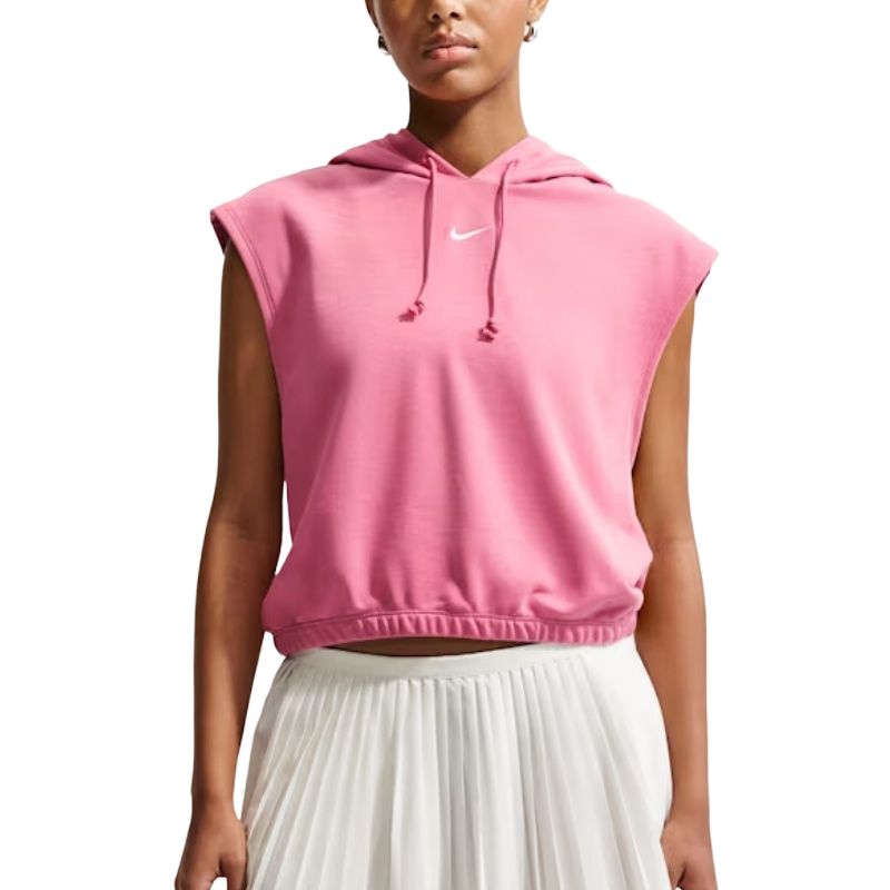 (Women) Nike Sportswear Phoenix Fleece Embroidered Sleeveless Hoodie Vest IR1717-641