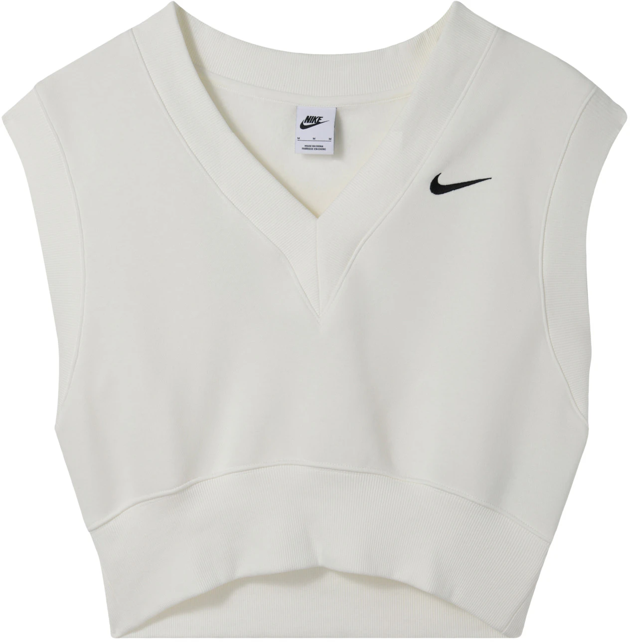 women-nike-sportswear-phoenix-fleece-v-neck-tank-top-sail-black-fv-6317-133