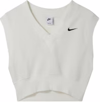 (Women) Nike Sportswear Phoenix Fleece V-Neck Tank Top Sail/Black FV6317-133 (Women) Nike Sportswear Phoenix Fleece V-Neck Tank Top Sail/Black FV6317-133