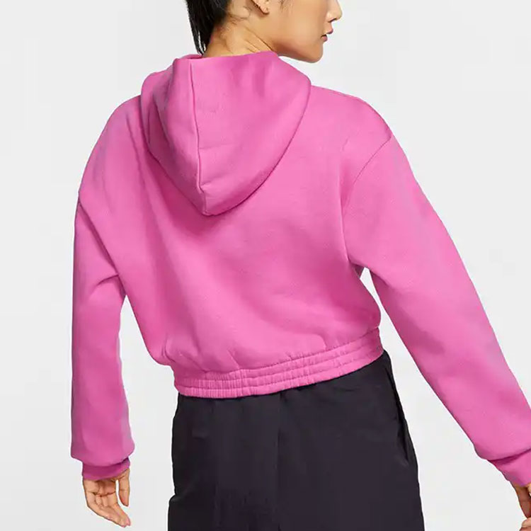 (Women) Nike Sportswear Purple Cropped Hoodie with Logo Print CJ2035-691 圖 7