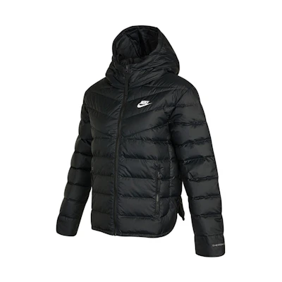 (Women) Nike Sportswear Quilted Down Jacket Winter Black Hoodie. DH4074-010