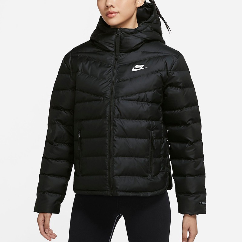 (Women) Nike Sportswear Quilted Down Jacket Winter Black Hoodie. DH4074-010 圖 4