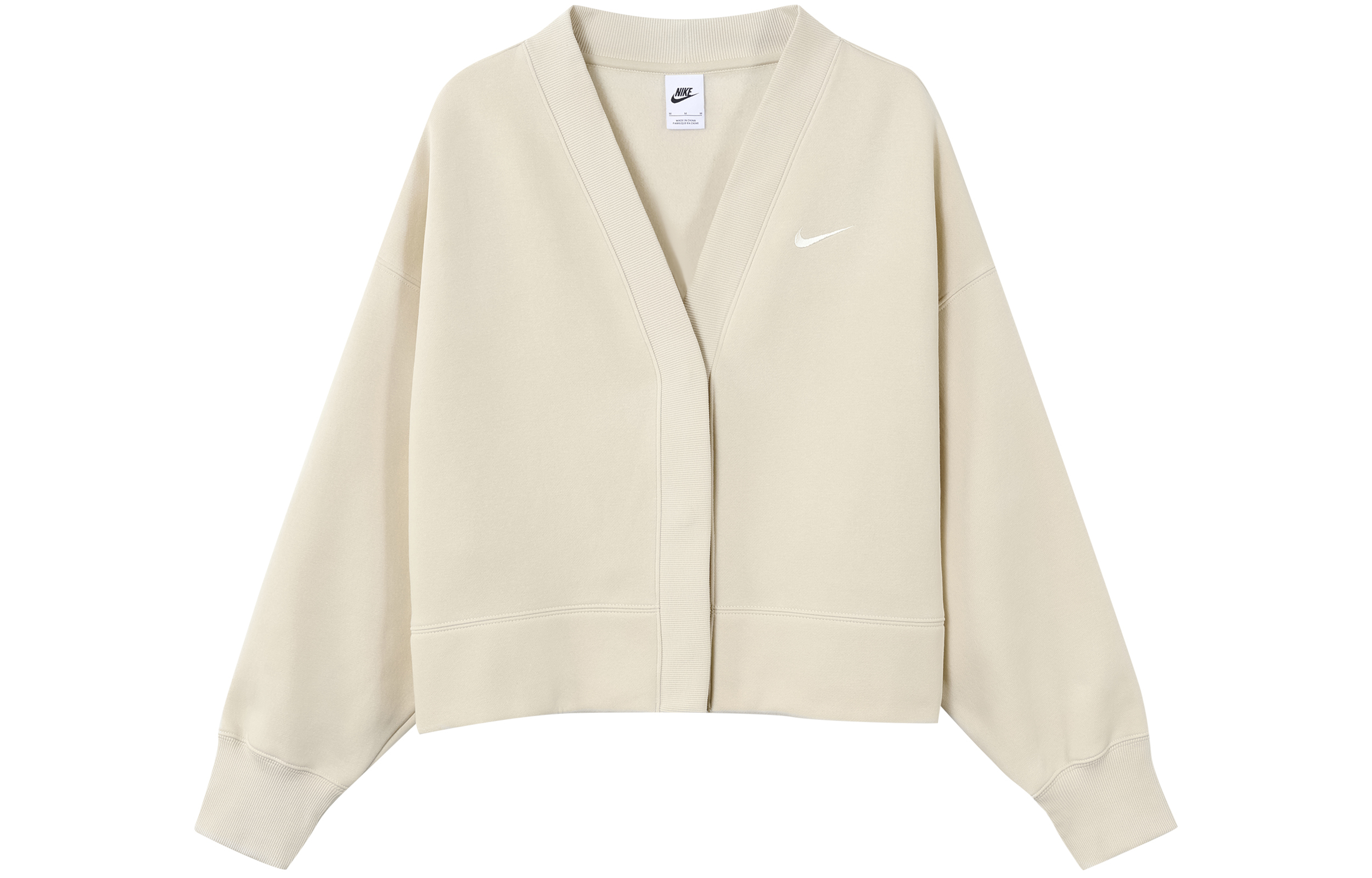 (Women) Nike Sportswear Relaxed Knit Sweater Cream White FB8773-104