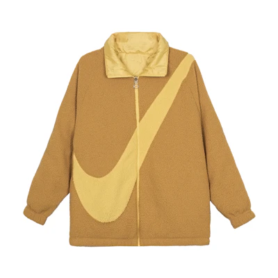 (Women) Nike Sportswear Reversible Retro Colorblock Jacket Chili Yellow DC5138-774