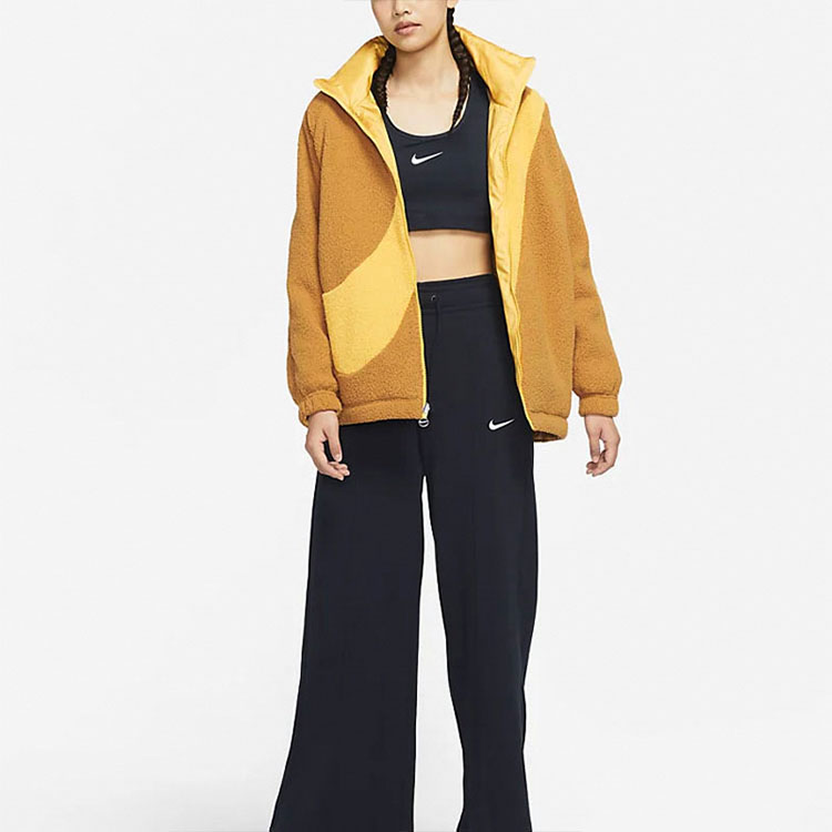 Shop (W) Nike 運動風復古雙面配色外套 深紅黃配色 DC5138-774