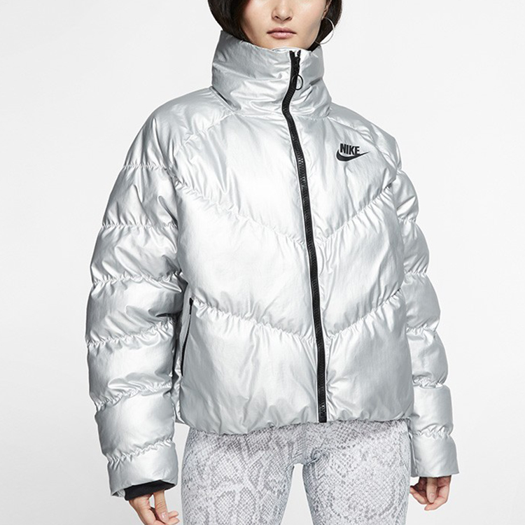 (Women) Nike Sportswear Silver Synthetic Fill Winter Jacket BV3136-095 圖 3