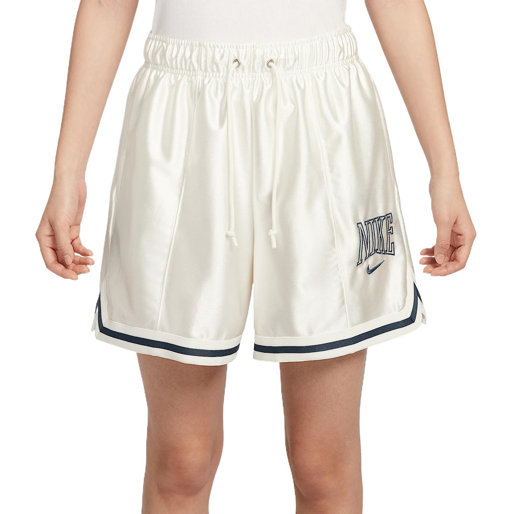(Women) Nike Sportswear Soft Comfort Stylish Lace-Up Shorts White HJ0164-133