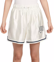 (Women) Nike Sportswear Soft Comfort Stylish Lace-Up Shorts White HJ0164-133