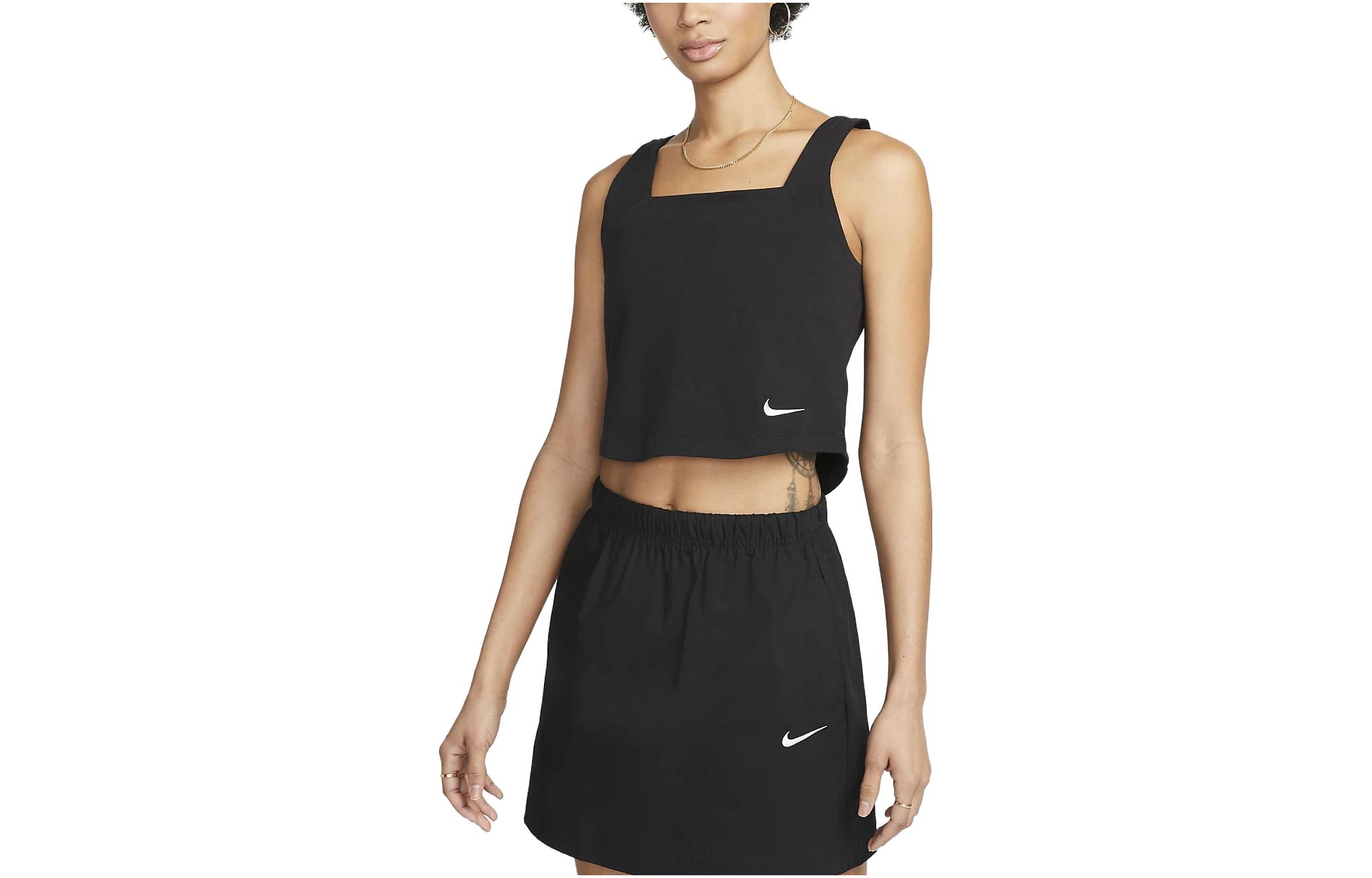 (Women) Nike Sportswear Solid Knit Tank Top Black DV7953-010