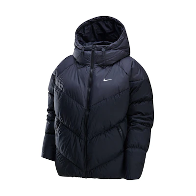 (Women) Nike Sportswear Storm-FIT Windproof Water-Resistant Hooded Puffer Jacket Black - Women HF7871-010