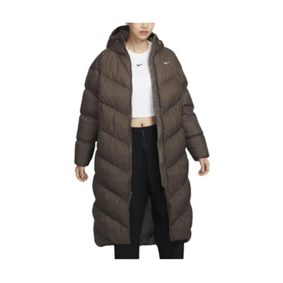 (Women) Nike Sportswear Storm-FIT Windrunner Long Down Jacket - Mineral Grey HF7894-004