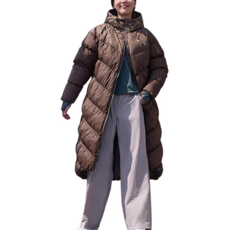 Shop (W) Nike 運動風暴防護長版羽絨外套 - 礦物灰 HF7894-004