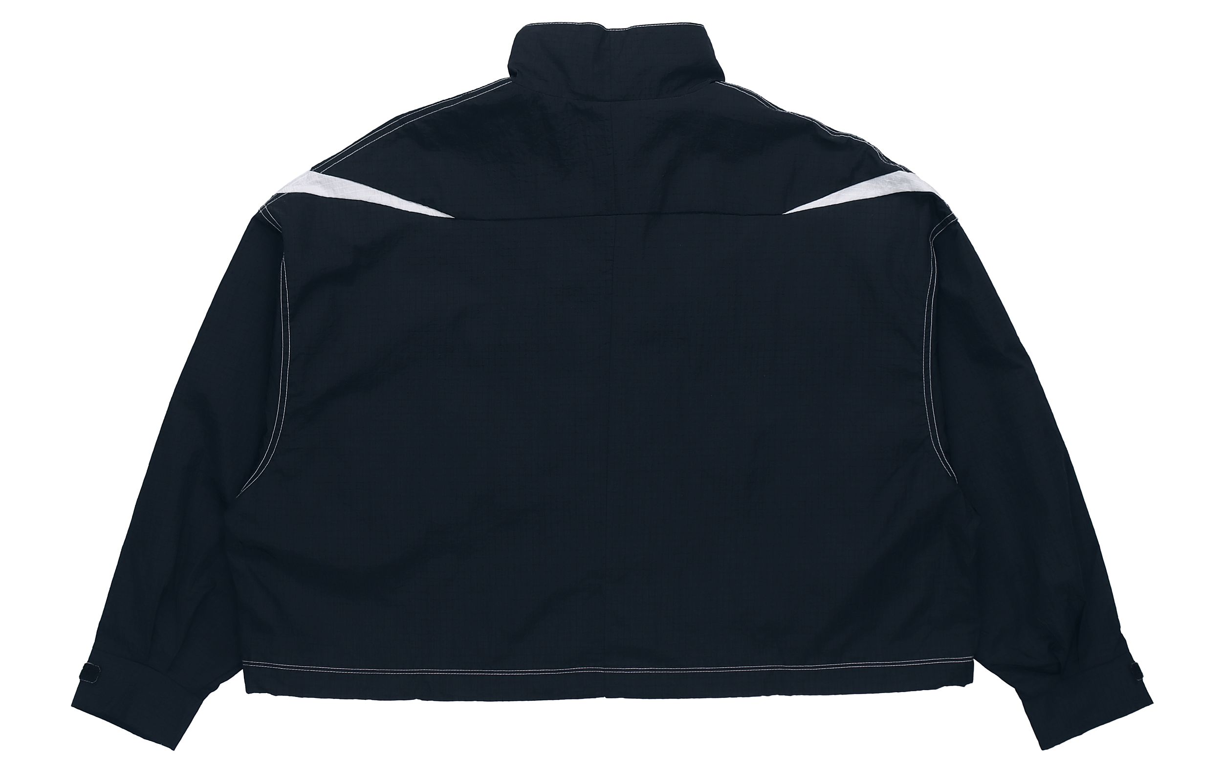 (Women) Nike Sportswear Swoosh Cropped Woven Jacket Black Spring Edition DD5585-010 圖 3