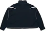 Lookbook (W) Nike Sportswear Swoosh Cropped Woven Jacket Hitam Edisi Musim Semi DD5585-010