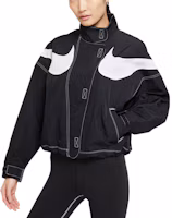 Details for (W) Nike 運動風Swoosh短版梭織外套 黑色春季版 DD5585-010