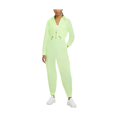(Women) Nike Sportswear Swoosh Green Utility Jumpsuit CZ8895-701