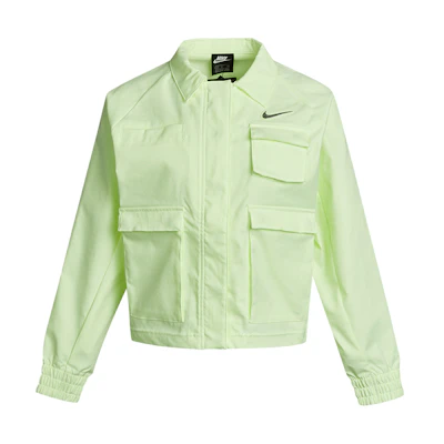 (Women) Nike Sportswear Swoosh Outdoor Multi-Pocket Woven Jacket Light Green CZ8900-701