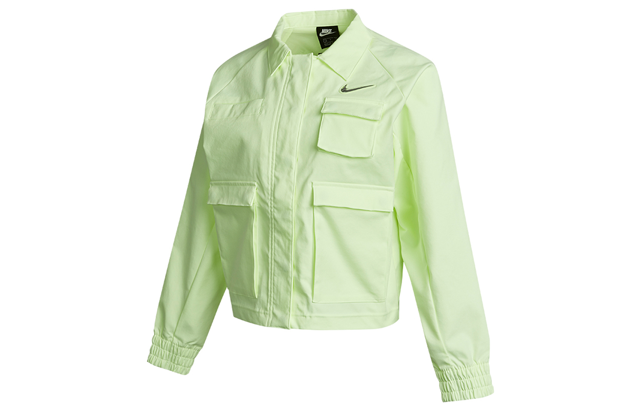 (Women) Nike Sportswear Swoosh Outdoor Multi-Pocket Woven Jacket Light Green CZ8900-701 圖 4