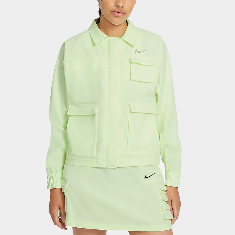 (Women) Nike Sportswear Swoosh Outdoor Multi-Pocket Woven Jacket Light Green CZ8900-701 圖 6