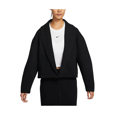 (Women) Nike Sportswear Tech Fleece Black Long Sleeve Stylish Jacket HJ0970-010