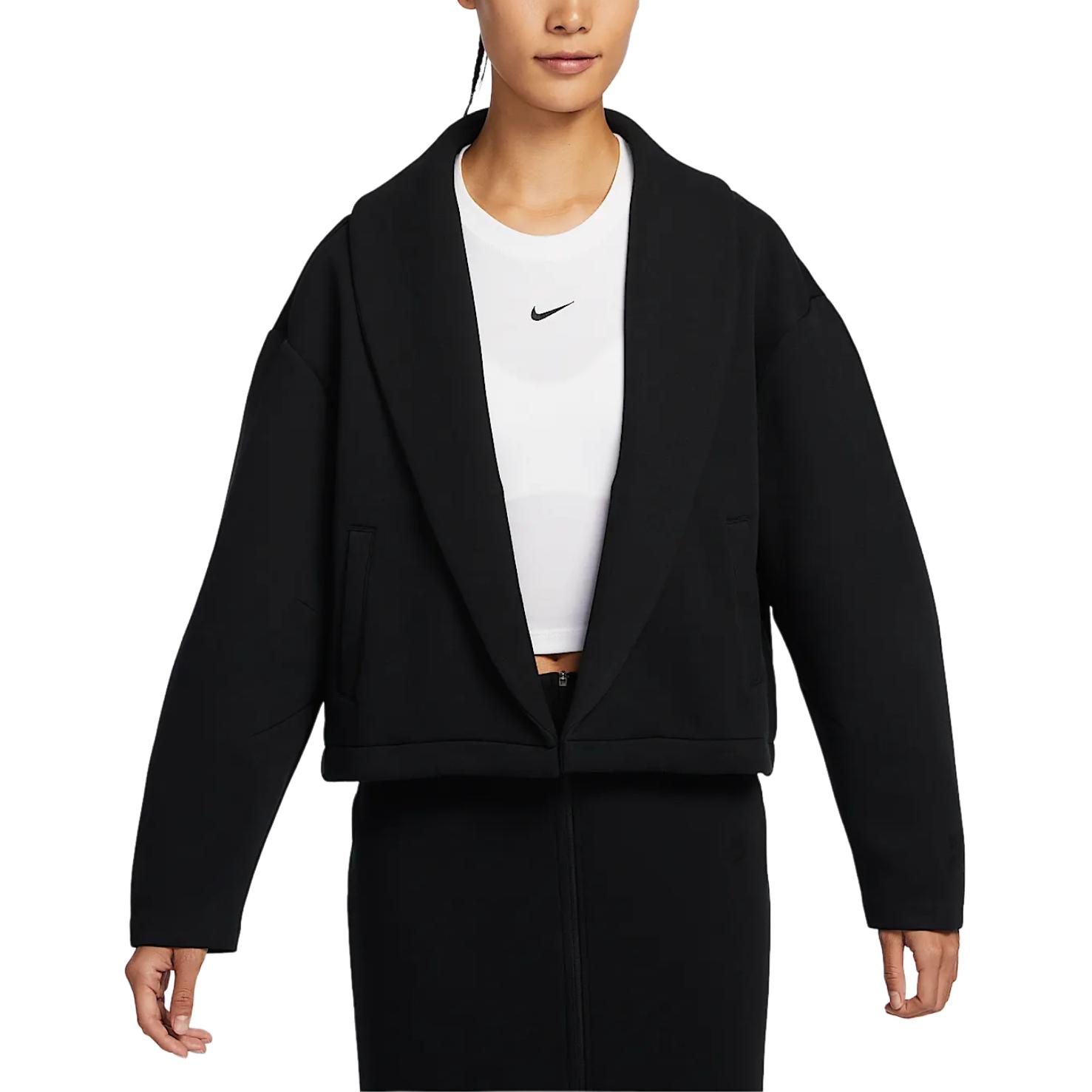 (Women) Nike Sportswear Tech Fleece Black Long Sleeve Stylish Jacket HJ0970-010 圖 2