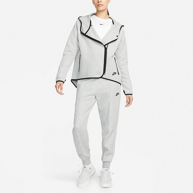 (Women) Nike Sportswear Tech Fleece Full-Zip Hoodie Dark Grey FN4165-063 圖 4