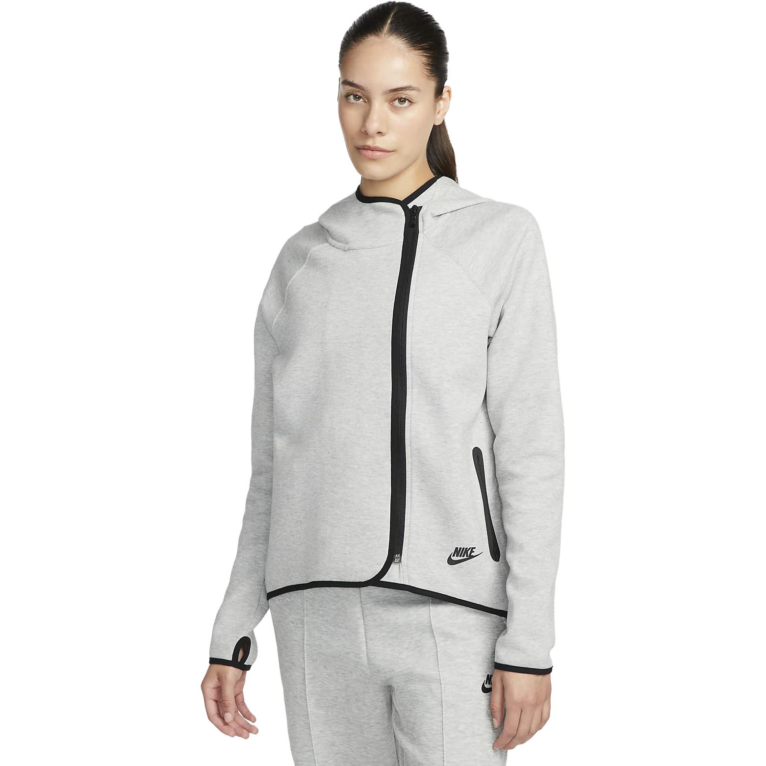 (Women) Nike Sportswear Tech Fleece Full-Zip Hoodie Dark Grey FN4165-063 圖 5