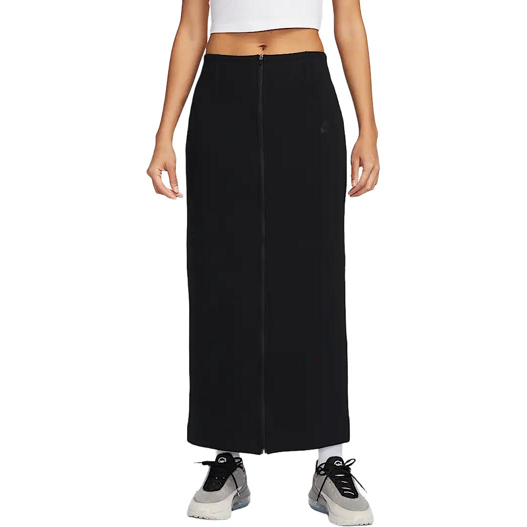 (Women) Nike Sportswear Tech Fleece FW24 Slim-Fit Casual Dress Black. HJ0919-010