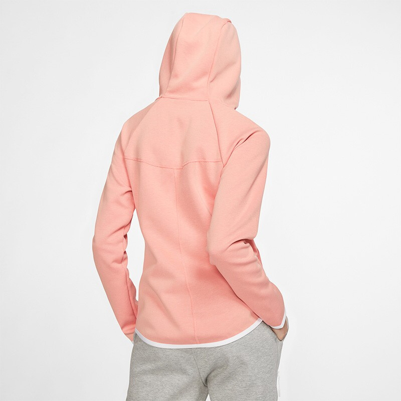 (Women) Nike Sportswear Tech Fleece Hoodie Jacket Light Pink BV3456-606 圖 5